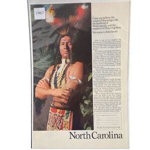 Vintage 1967 North Carolina John Smith Ad Advertisement